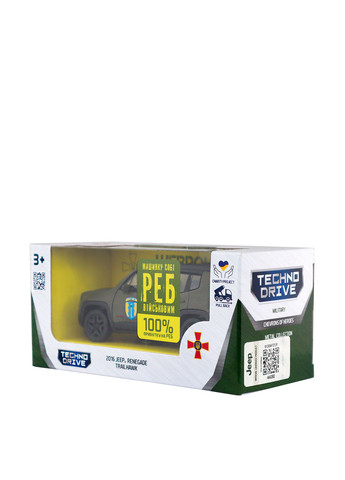 Автомодель Jeep Renegade Trailhawk Айдар, 6,8х15х7 см TechnoDrive (295743565)