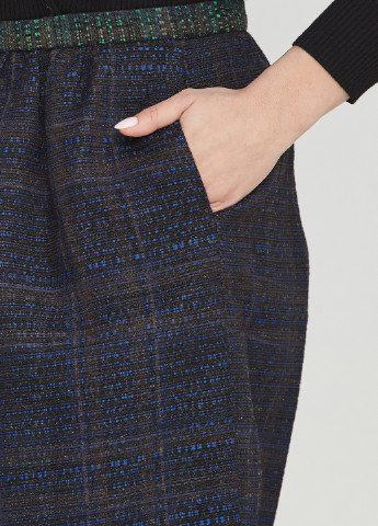 Синяя кэжуал в клетку юбка Paul Smith мини