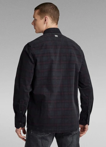 Черная кэжуал рубашка в клетку G-Star Raw