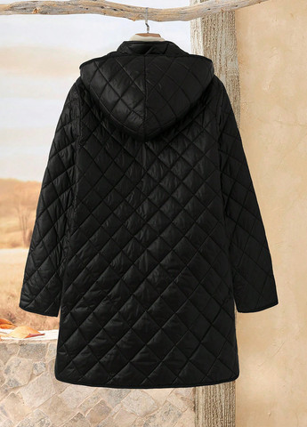 Черная демисезонная куртка SHEIN