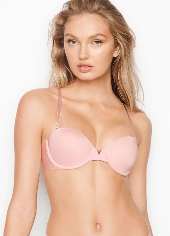 Светло-розовый демисезонный комплект (бюстгальтер, трусы) Victoria's Secret