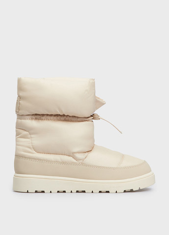 Бежевые дутики Gant на резинке с логотипом