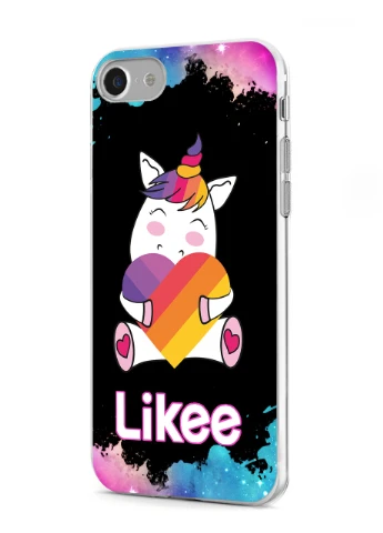Чохол силіконовий Apple Iphone Xs Лайк Єдиноріг (Likee Unicorn) (8938-1037) MobiPrint (219288399)