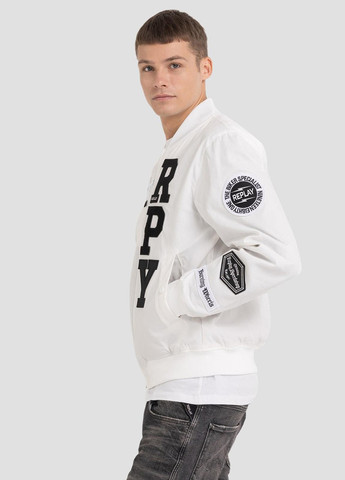 Біла демісезонна куртка Replay