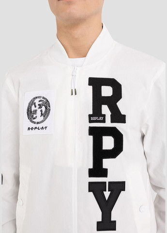 Біла демісезонна куртка Replay