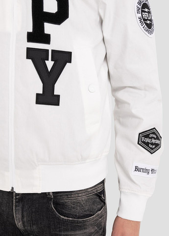 Біла демісезонна куртка Replay