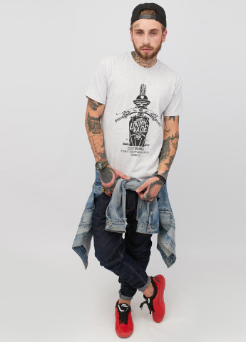 Светло-серая футболка YAPPI