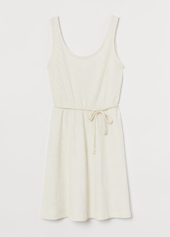 Світло бежева кежуал сукня сукня-майка H&M однотонна