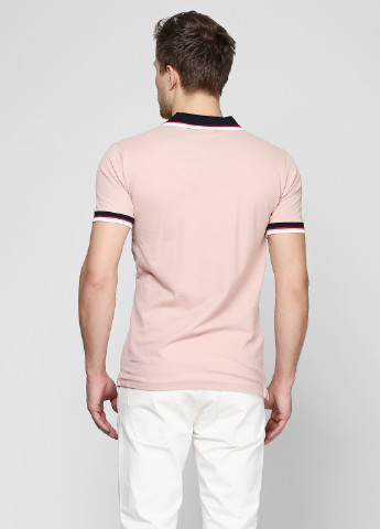 Светло-розовая футболка-поло для мужчин Lotto