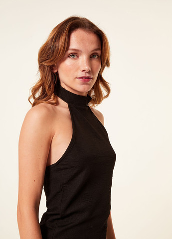 Черное кэжуал платье Jennyfer однотонное