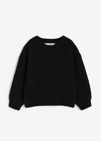 Черный демисезонный свитер H&M