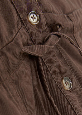 Комбінезон Primark комбінезон-шорти однотонний коричневий кежуал ліоцелл