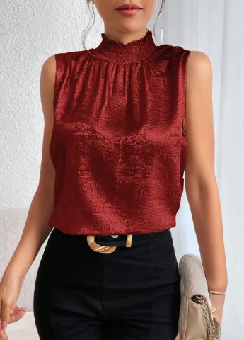 Бордовая блуза SHEIN