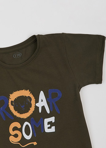 Зелена літня футболка Flamingo