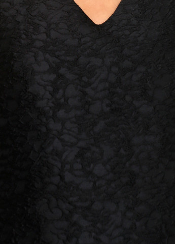Черное коктейльное платье а-силуэт FRNCH однотонное