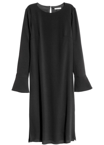 Чорна кежуал сукня H&M однотонна