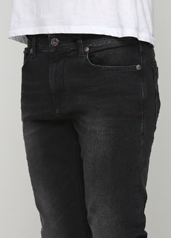 Черные демисезонные со средней талией джинсы M.O.D.