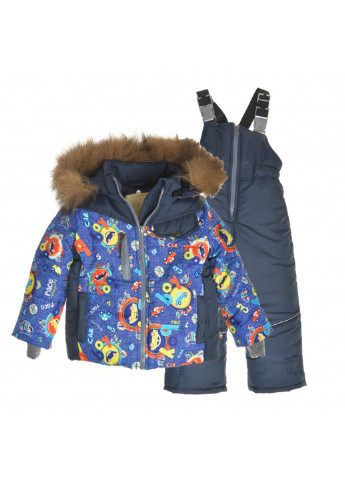 Синий зимний комплект (куртка, комбинезон) Dana