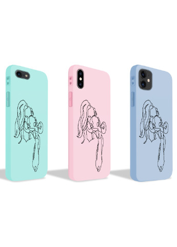 Чохол силіконовий Apple Iphone X Контурний мінімалізм (Contour minimalism) (6129-1357) MobiPrint (219776111)