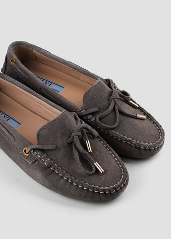 Темно-серые мокасины Ilvi завязки