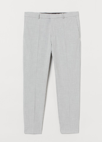 Серые кэжуал демисезонные классические брюки H&M Basic