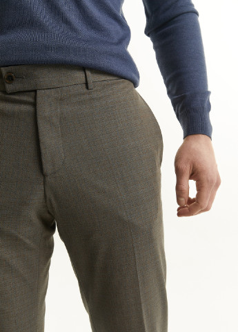 Бежевые классические демисезонные брюки NAVI