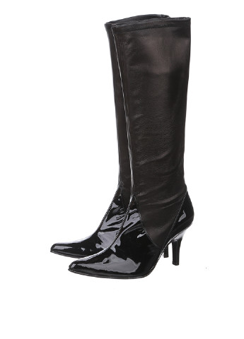 Женские черные сапоги Matu Romero и на высоком каблуке