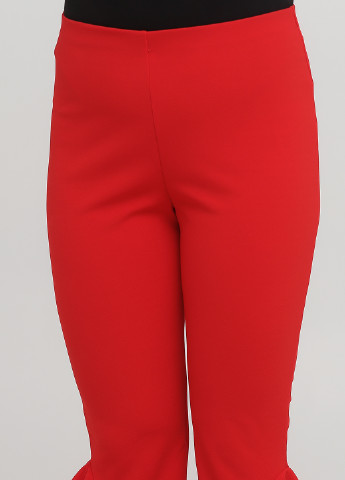 Красные нарядные демисезонные укороченные брюки New look.