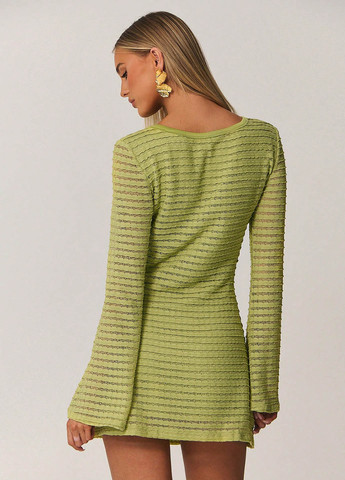 Зелена кежуал сукня SHEIN однотонна