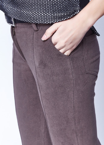 Темно-бежевые кэжуал демисезонные зауженные брюки Gioia