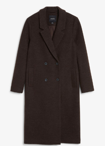 Темно-коричневое зимнее Пальто H&M