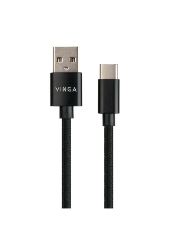 Дата кабель (VCPDCTCNB1BK) Vinga USB 2.0 AM to Type-C 1m nylon black (239382604)