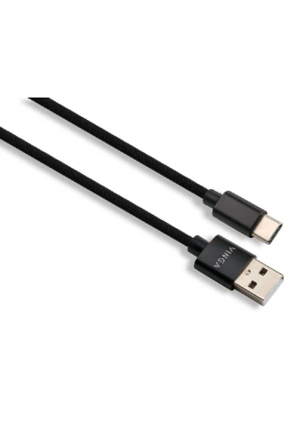 Дата кабель (VCPDCTCNB1BK) Vinga USB 2.0 AM to Type-C 1m nylon black (239382604)
