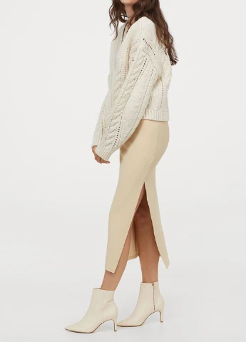 Молочный демисезонный кардиган H&M