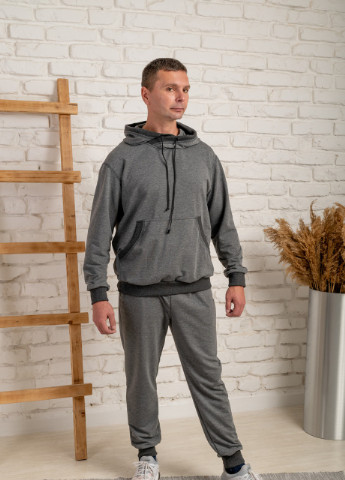 Мужской спортивный костюм - худи с брюками антрацитового цвета V.O.G. (254884300)