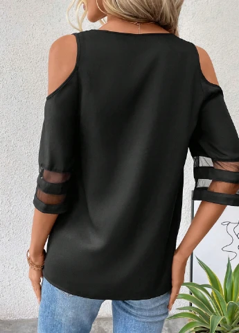 Чёрная блуза SHEIN