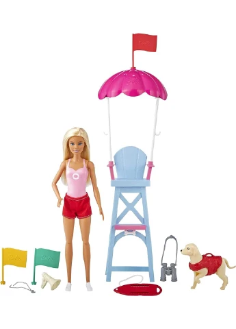 Ігровий набір Barbie Пляжний рятувальник Барбі (GTX69) Mattel (255665365)