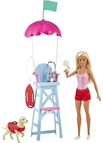 Ігровий набір Barbie Пляжний рятувальник Барбі (GTX69) Mattel (255665365)