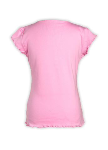 Розовая летняя футболка с коротким рукавом Arizona