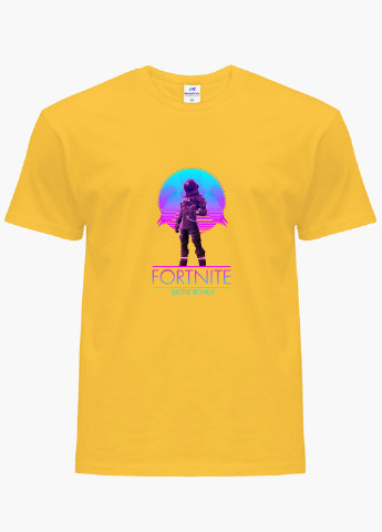 Жовта демісезонна футболка дитяча фортнайт (fortnite) (9224-1193) MobiPrint