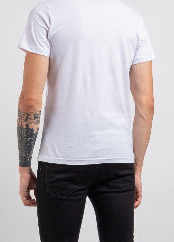 Белая белая футболка с принтом wave Ko Samui
