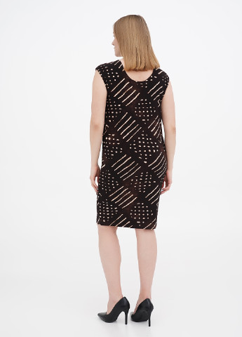 Коричнева кежуал сукня футляр Ralph Lauren з геометричним візерунком