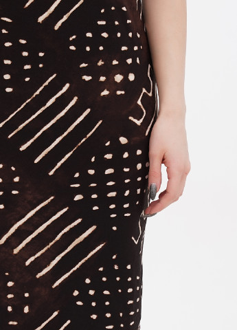 Коричнева кежуал сукня футляр Ralph Lauren з геометричним візерунком