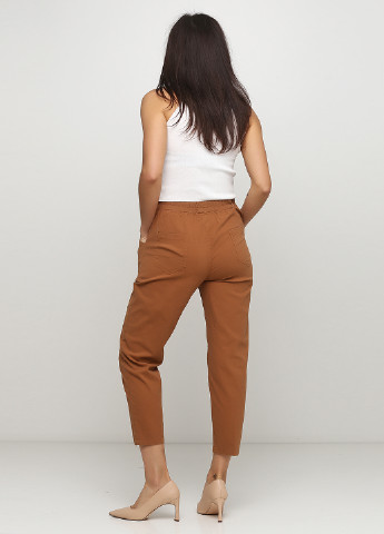 Светло-коричневые кэжуал демисезонные зауженные брюки Yilingongzhu