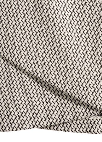 Белая кэжуал с геометрическим узором юбка H&M мини