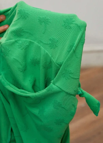 Зелений літній купальник (ліф, трусики, топ) бікіні, роздільний SHEIN
