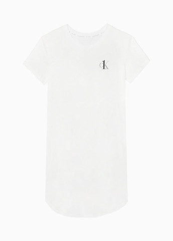 Білий домашній сукня сукня-футболка Calvin Klein з логотипом