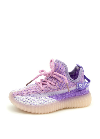 Детские фиолетовые осенние кроссовки GFB на шнурках для девочки
