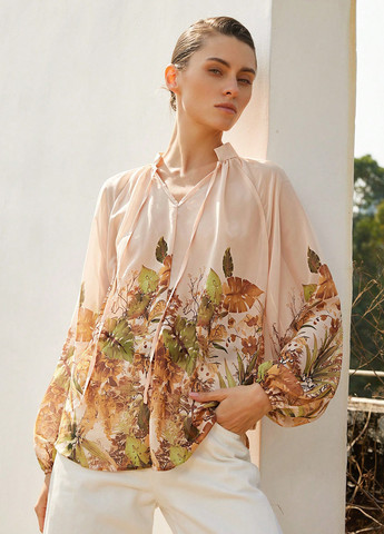 Пудрова блуза SHEIN