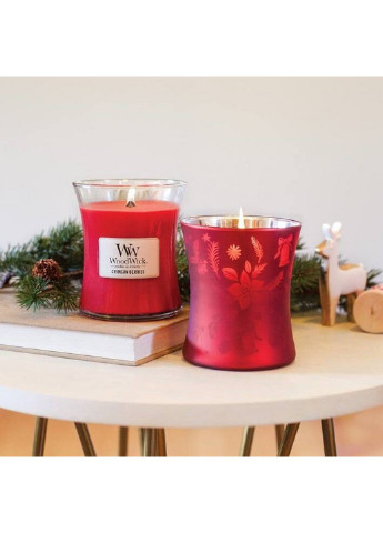 Ароматическая свеча в стекле Medium Crimson Berries 275 г (92080E) WoodWick (227516035)